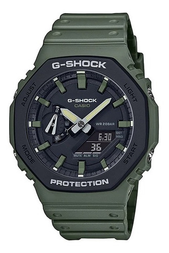 Casio G Shock Ga-2110su-3a Urbano Verde Militar Reloj Hombre