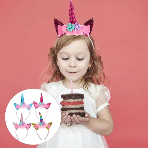 4pcs Unicornio Diadema Mujer De Fiesta Headwear Chica A...