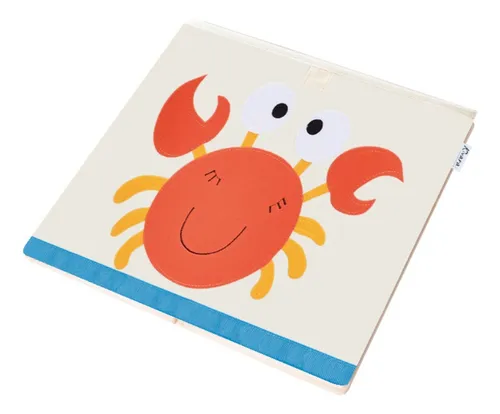 Caja Organizador Juguetes Ropa Infantil Kivara Cangrejo Multicolor