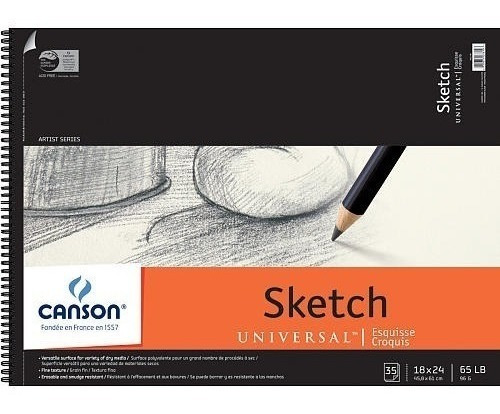 Canson Universal Sketch Book - 18x24 Pulgadas