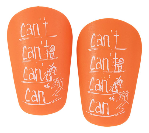 2 Espinilleras De Fútbol, Protector De Naranja 8cmx5cm