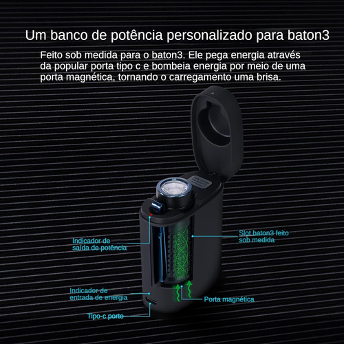 Lanterna Olight Baton 3 Case Recarga 1200 Lumens Aluminum