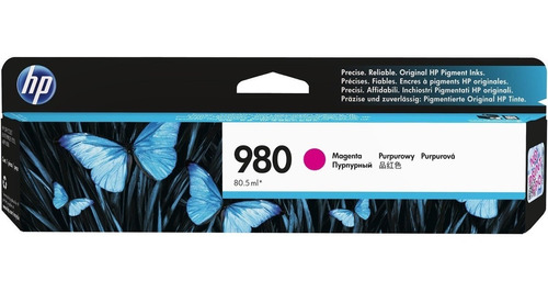 Cartucho Hp 980 Magenta D8j08a M585 X555 Original Fact. A B