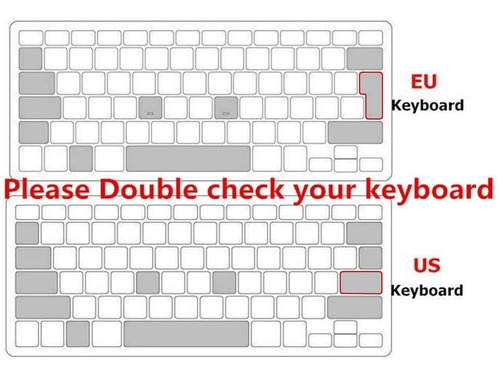 Imagen 2 de 8 de Protector Silicona Teclado Compatible Macbook Air 13 A1466