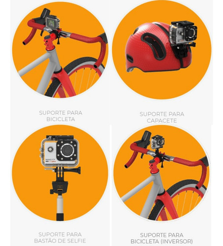 Camera Digital Pro Can Filmadora A Prova Dagua 6 Acessorios
