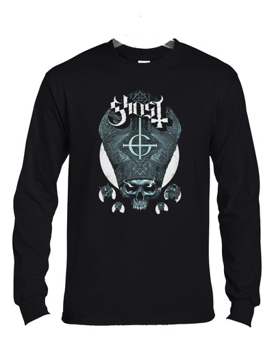 Polera Ml Ghost Emeritus Skull Band Metal Abominatron