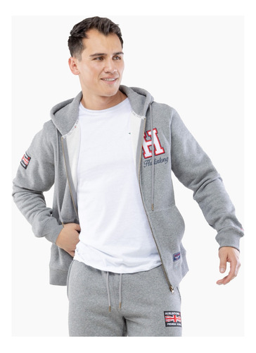 Chaqueta Tipo Hoodie Para Hombre Hurlintong En Algodón 30319