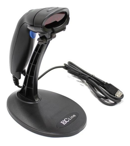 Imagen 2 de 2 de Lector de código de barras con soporte EC Line EC-LS-9620 USB/PS-2/RJ-45 1D 5V negro