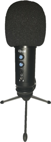 Imagen 5 de 8 de Microfono Condensador Iqual Fm669u Usb Pro + Tripode Prm