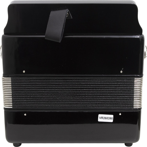 Acordeon 8 Baixos 21 Botões Ta 821bs Preto Thommasi Com Case
