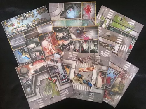Zombicide 9 Double Sided Game Tiles, Envio Gratis | Meses sin