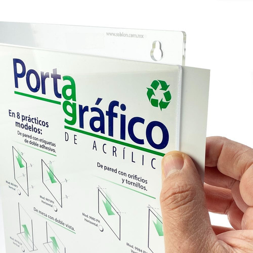 2 Pack Portagráfico Vertical Tamaño Carta Con Adhesivo