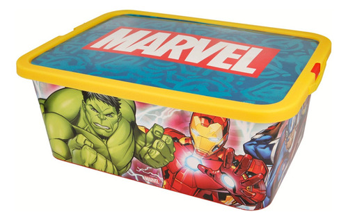 Caja Organizadora Infantil Avengers 13 Lts Plástica 