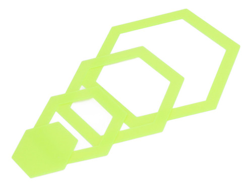 S Juego De Reglas Hexagonales Para Dibujar Ropa, 4 Piezas,