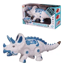 Comprar Dinosaurio Robot Triceratops A Pila Luz Camina Sonido Niños