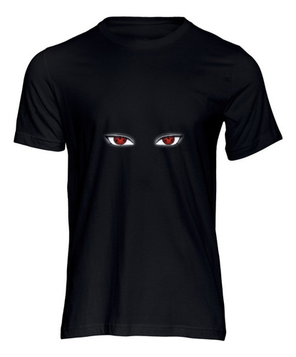 Playera Hombre Naruto Itachi Ojos Simbolo Ojos Rojos