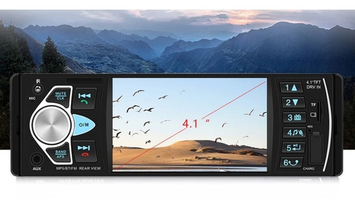 Imagen 5 de 7 de Radio Multimedia Pantalla 4.1 1 Din Con Camara De Reversa