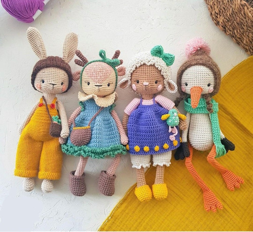 Patrones Amigurumis. Combo Animales. En Inglés. 