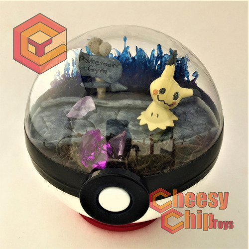 Pokemon Pokeball Terrarium Mimikyu Spooky- Pokebola De 12cm.