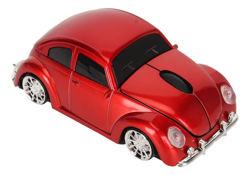 Ratón Inalámbrico Rojo Estilo Coche Deportivo Con Receptor