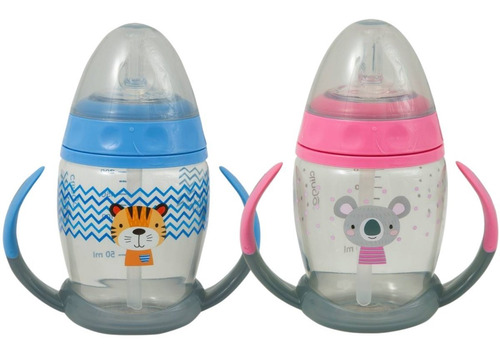 Imagem 10 de 10 de Copo Infantil De Transição Com Canudo P/ Bebê Alça Envio 24h