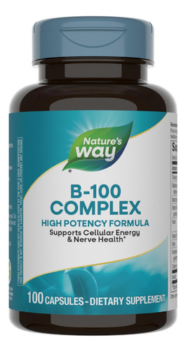 Nature's Way Complejo B-100 8 Vitaminas B 100 Cápsulas