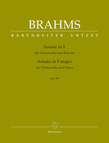 Sonata En Fa Mayor Op. 99 Para Violoncello Y Piano - Brahms