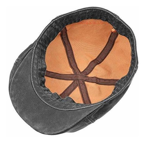Gorra Plana Stetson Level De Algodón Desgastado Con Pico De