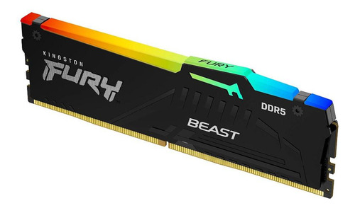 Memória Pc Ddr5 16gb 5600mhz Fury Beast Rgb Kf556c40bba-16
