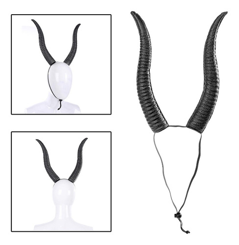 . Diadema De Cuerno De Oveja, Tocado De Disfraz De Halloween