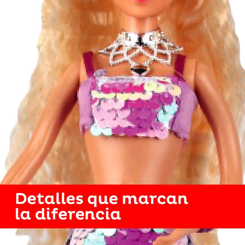 Muñeca Articulada Sirena Lila Flexible Fenix (30006)