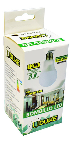 Combo X 3 Bombillos Led 12w Uduke Luz Dia Multivoltage