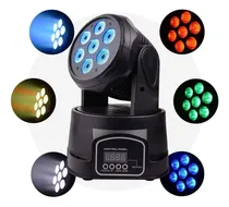 Comprar Cabezal Movil Mini Led 7 X 10w Wash Rgbw Dmx Luz Robotica
