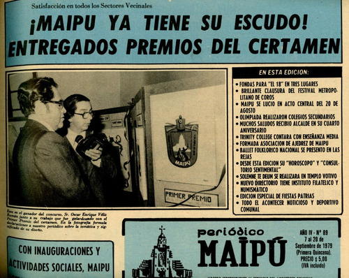 Periódico Maipú. Interesante Y Grueso Tomo Años 1978 Al 1982