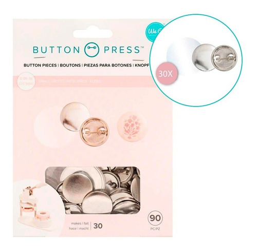 We R Button Press Fotobotones Refill 30/pkg Small (25mm)