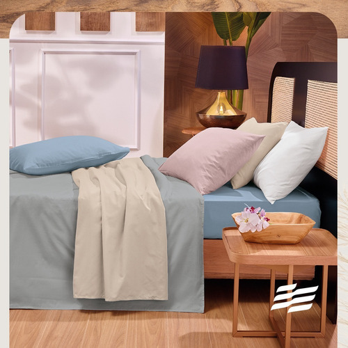 Fronha Algodão Crystal Liso Travesseiro 50 X 70cm Teka Cor Creme
