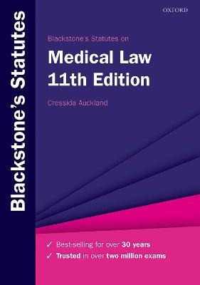 Libro Blackstone's Statutes On Medical Law - Cressida Auc...