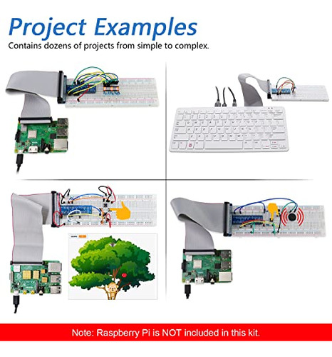 Kit Básico De Inicio Freenove Para Raspberry Pi 4 B 3 B+ 400