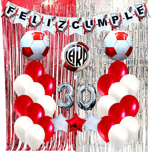 Combo Kit Deco Fiesta Globos River N°12