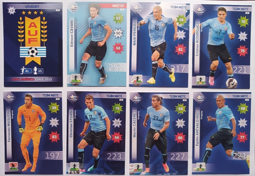 Cartas Colección Fútbol Uruguay Suárez Cavani Soccer Gol