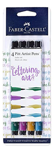 Faber-castell Pitt Artist Pens - Brush Lettering - 4 Jewel T