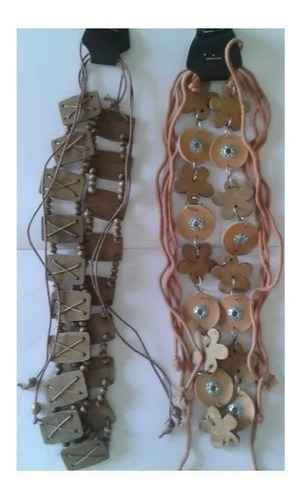 Imagen 4 de 5 de Cinturón Artesanal En Madera. Diseños Variados