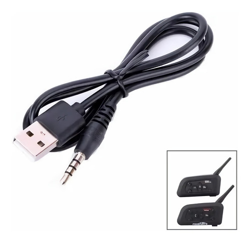 Cable Cargador Intercomunicador Ejeas Usb A Plug 3.5 Mm