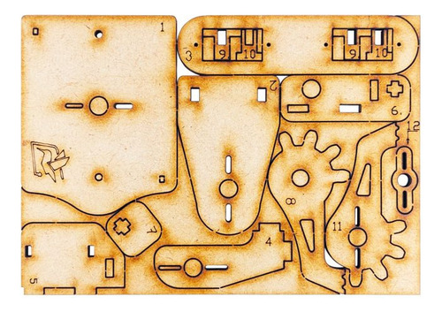 Geek Factory - Kit Mini Brazo Robótico Para Arduino Mdf