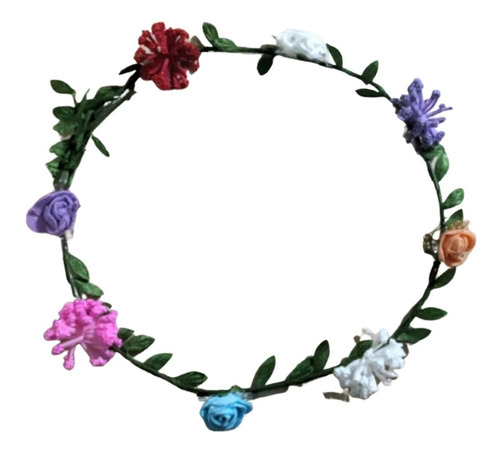 Imagem 1 de 7 de 10 Headband Flores Coloridas Rosinhas Artificial Tiaras Flor