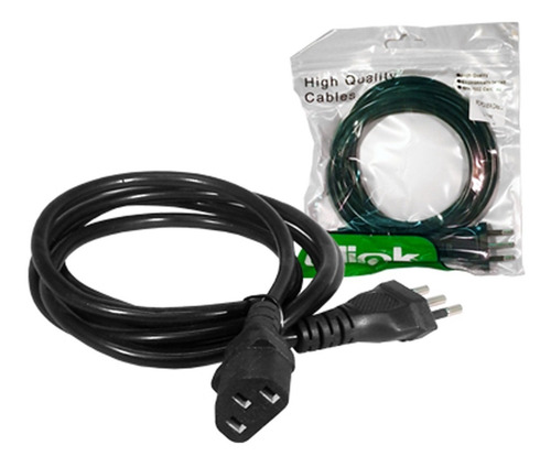 Cable De Poder Para Cpu, Monitor O Ups, De 1.8 Mts. Ulink