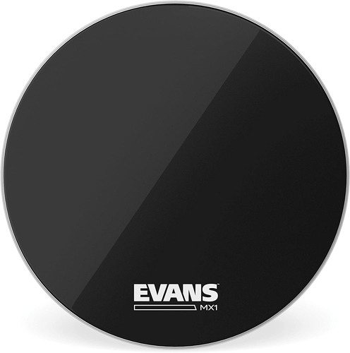 Evans Mx1 Bass Drum Head Negro