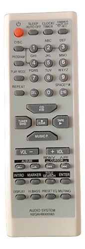 Control Remoto Para Audio Panasonic Ref027