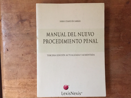 Manual Del Nuevo Procedimiento Penal Sabas Chahuán