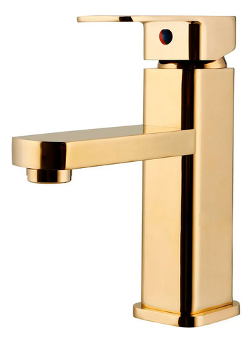 Torneira Banheiro Cascata Monocomando Baixa Madeira Dourado Pingoo.casa